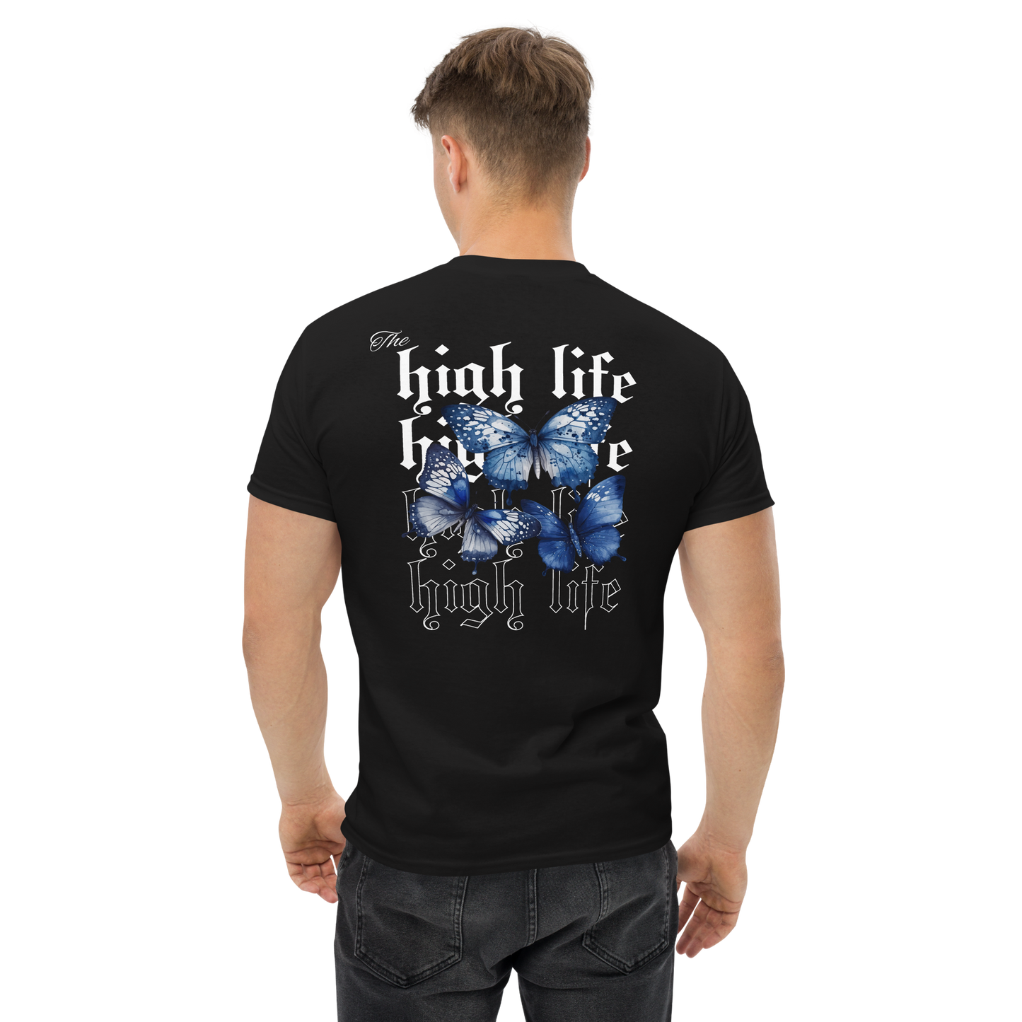 T-Shirt mit Aufdruck „High Life Butterflys“